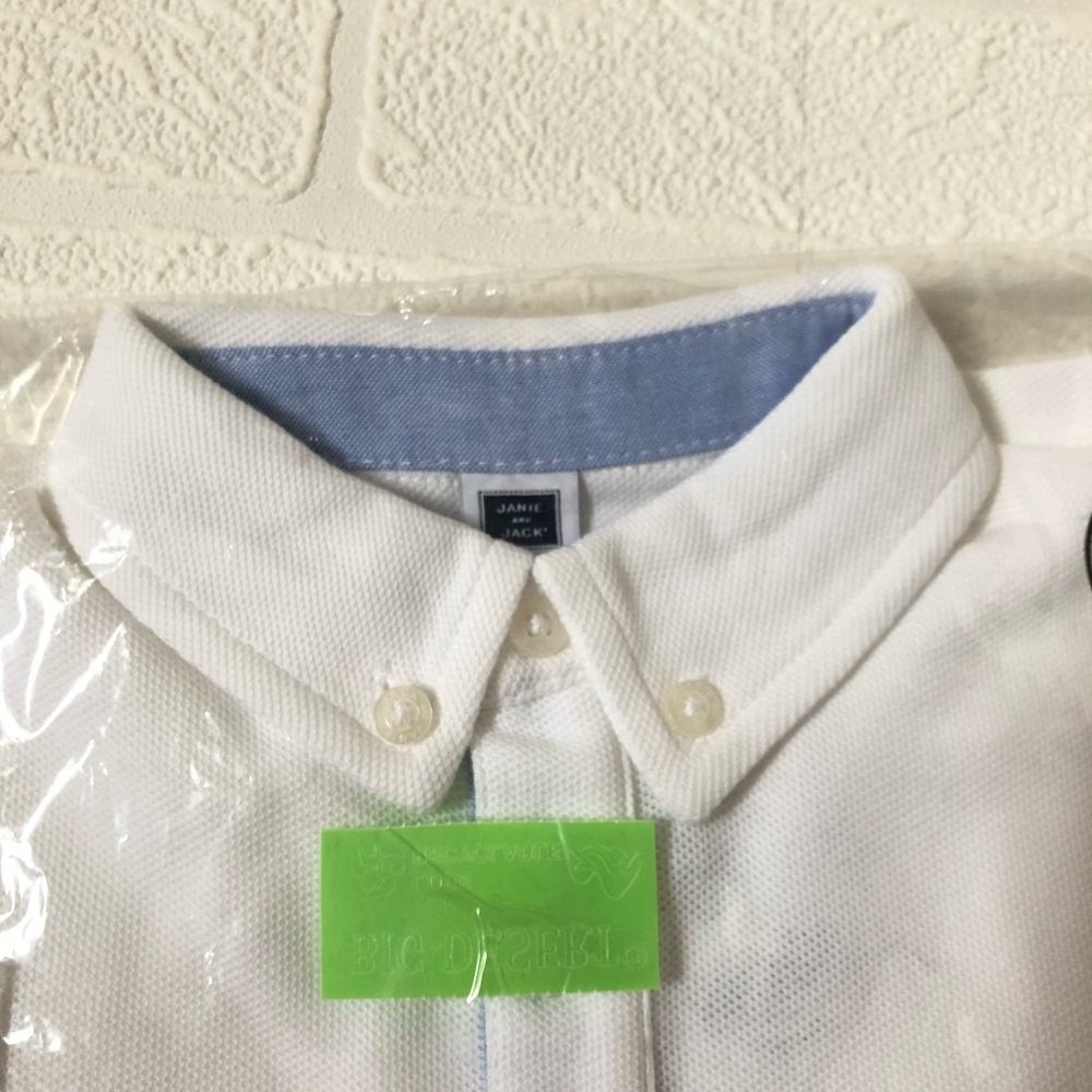NWT Janie & Jack Long Sleeve Polo Shirt - Picture 3 of 5